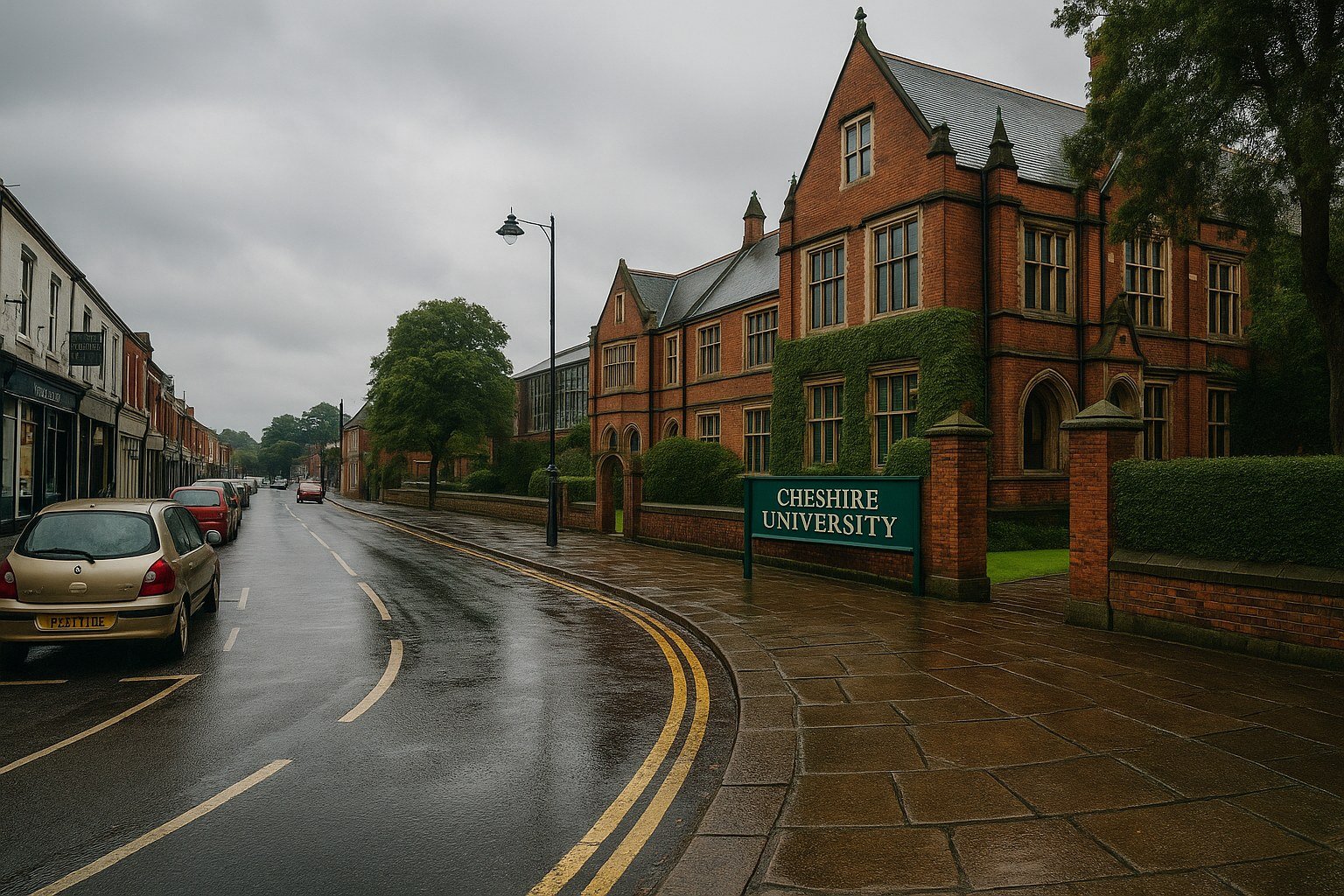 Traditional vs. Nontraditional — Hyde, Cheshire campus scene circa year 2000